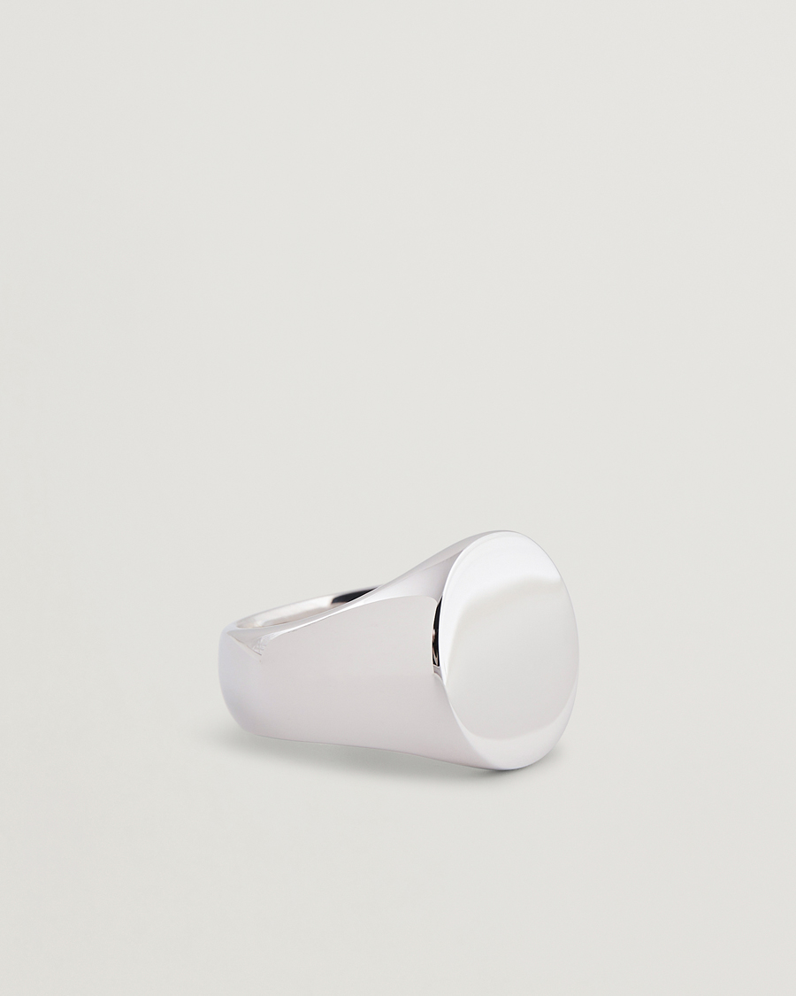 Herren | Schmuck | Tom Wood | Oval Polished Ring Silver