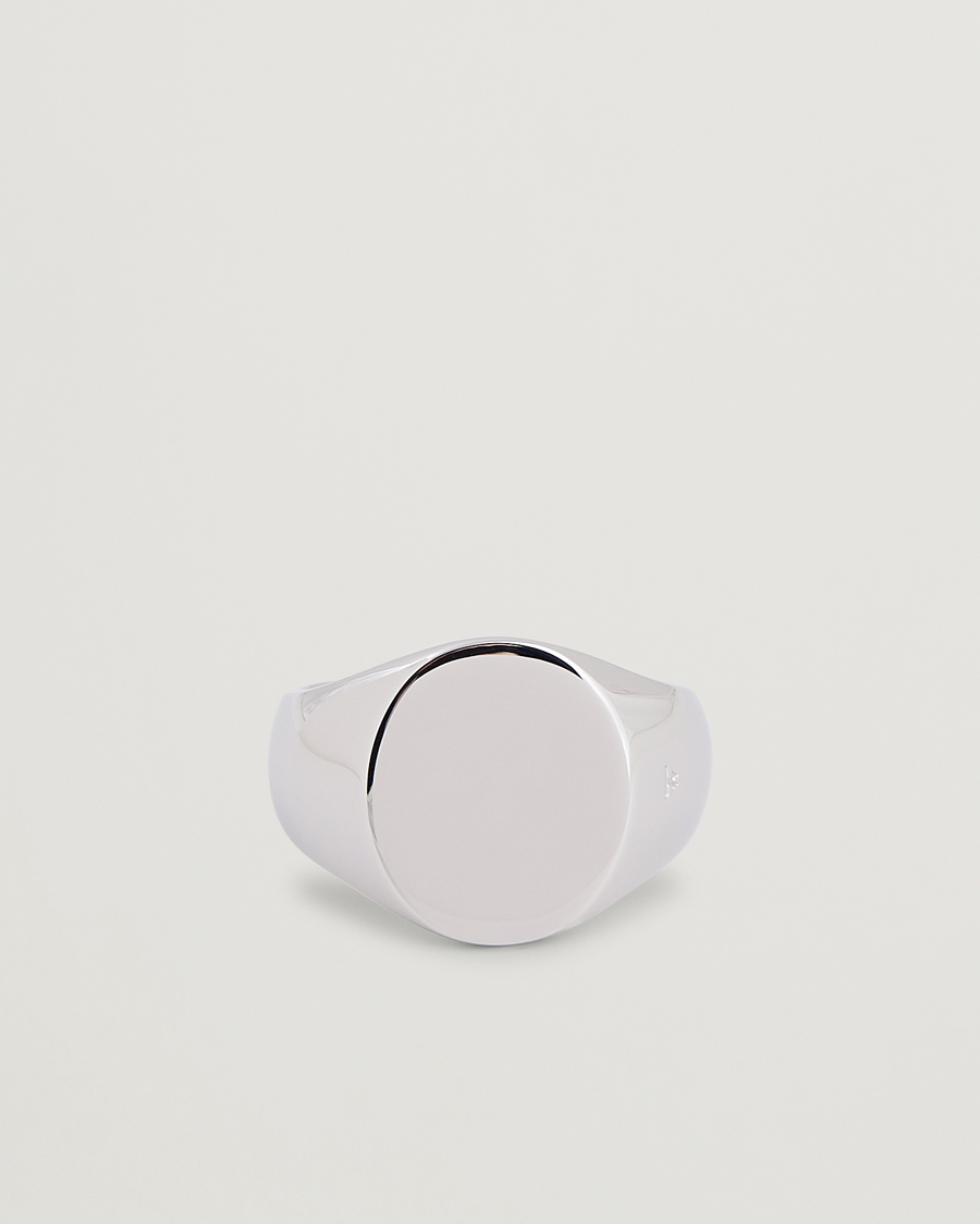 Herren | Schmuck | Tom Wood | Oval Polished Ring Silver