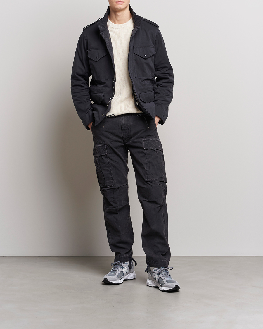 Herren | Jacken | Ten c | 9 oz OJJ Piece Dyed Short Field Jacket Navy