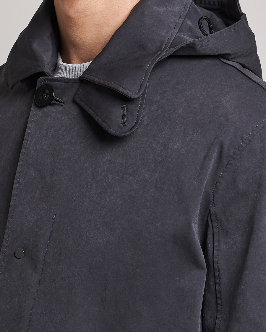 Herren | Jacken | Ten c | 9 oz OJJ Piece Dyed Rider Parka Dark Grey
