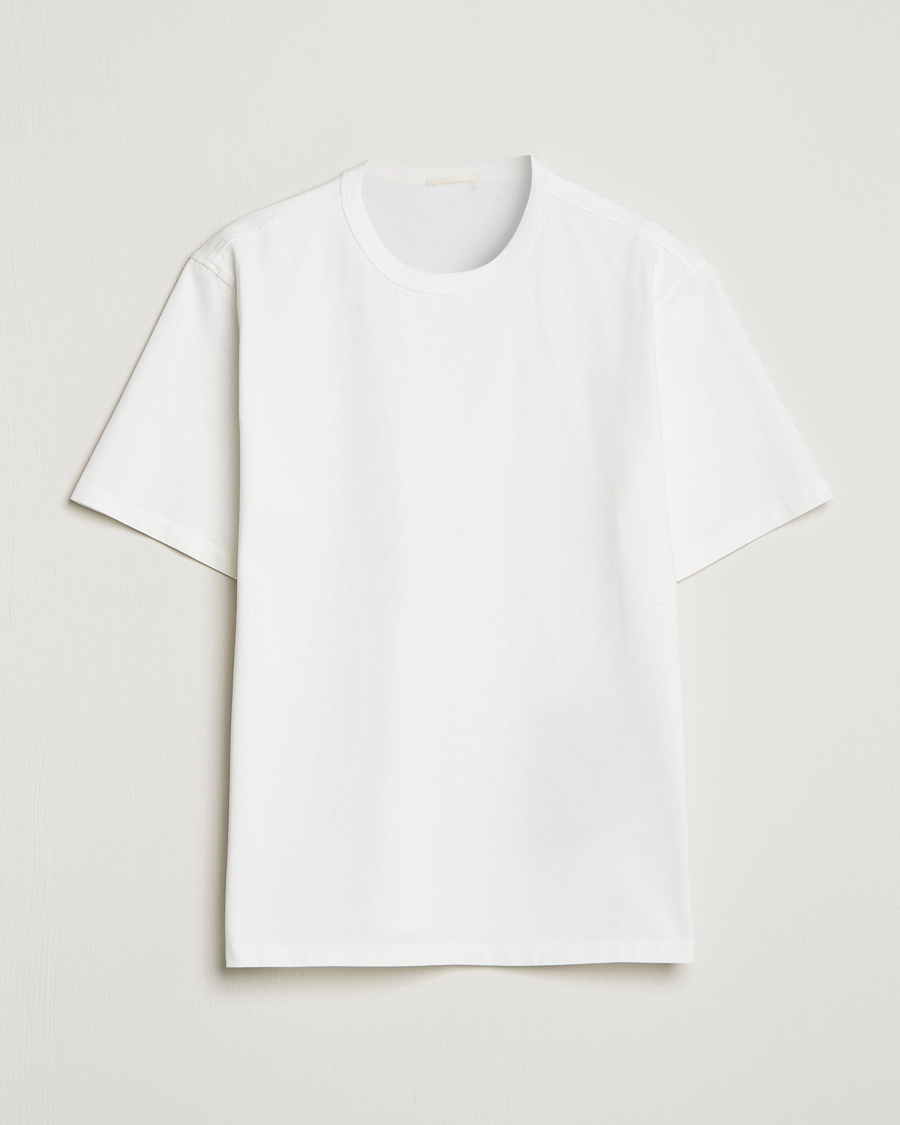 Herren | T-Shirts | Ten c | Garment Dyed Cotton Jersey T-Shirt White