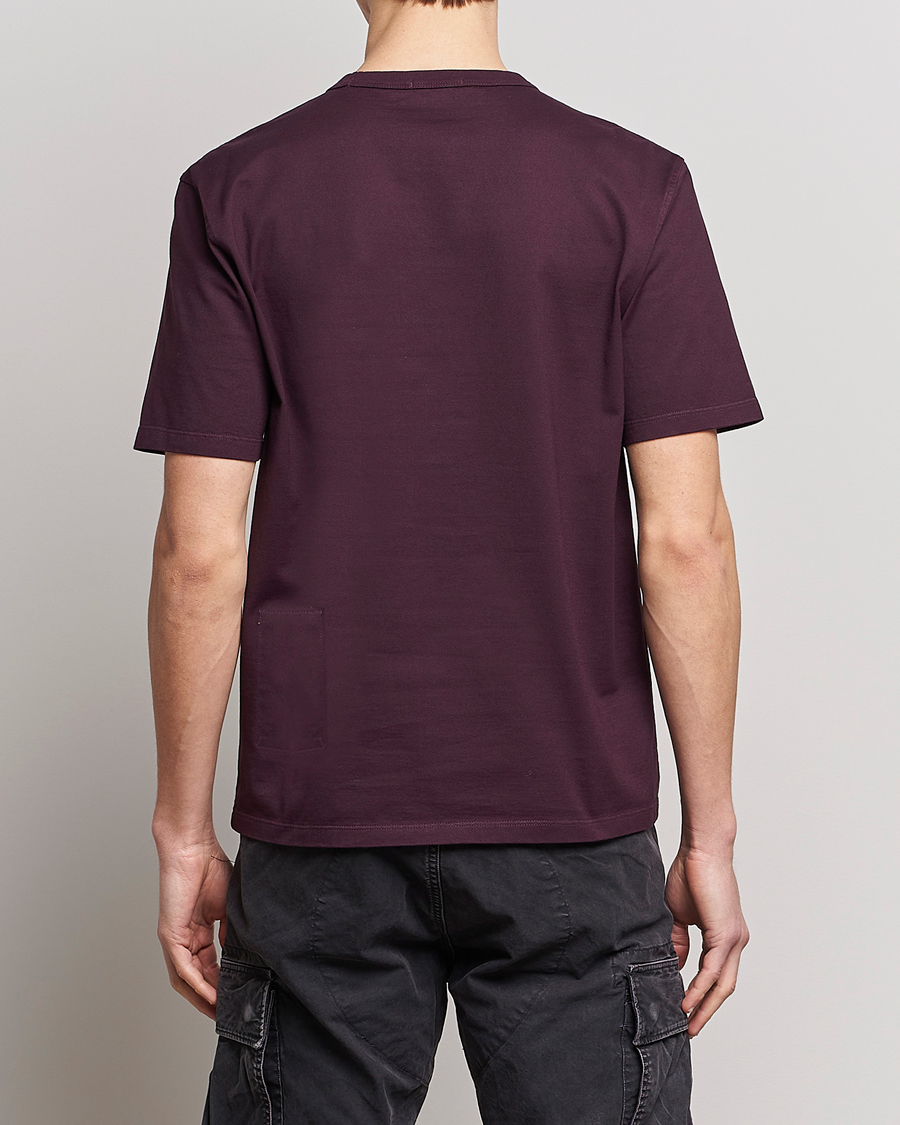 Herren | T-Shirts | Ten c | Garment Dyed Cotton Jersey T-Shirt Blackberry
