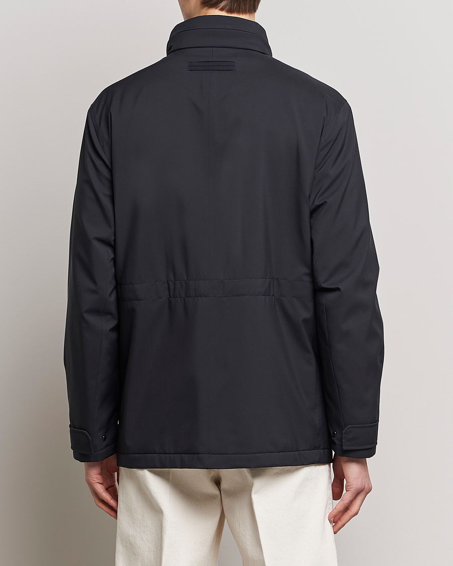 Herren | Jacken | Zegna | Water Repellent Nylon Field Jacket Navy