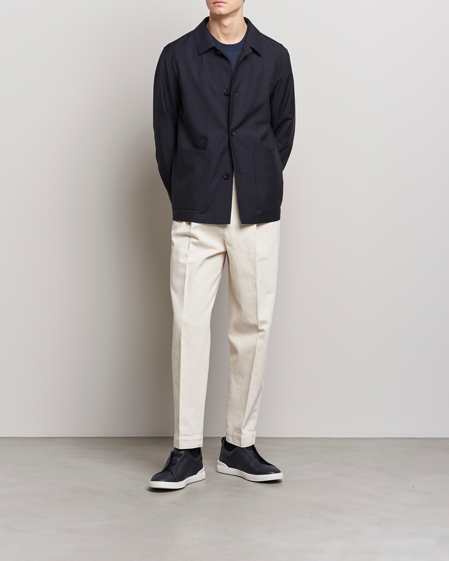 Herren | Jacken | Zegna | Wool/Mohair Chore Jacket Navy
