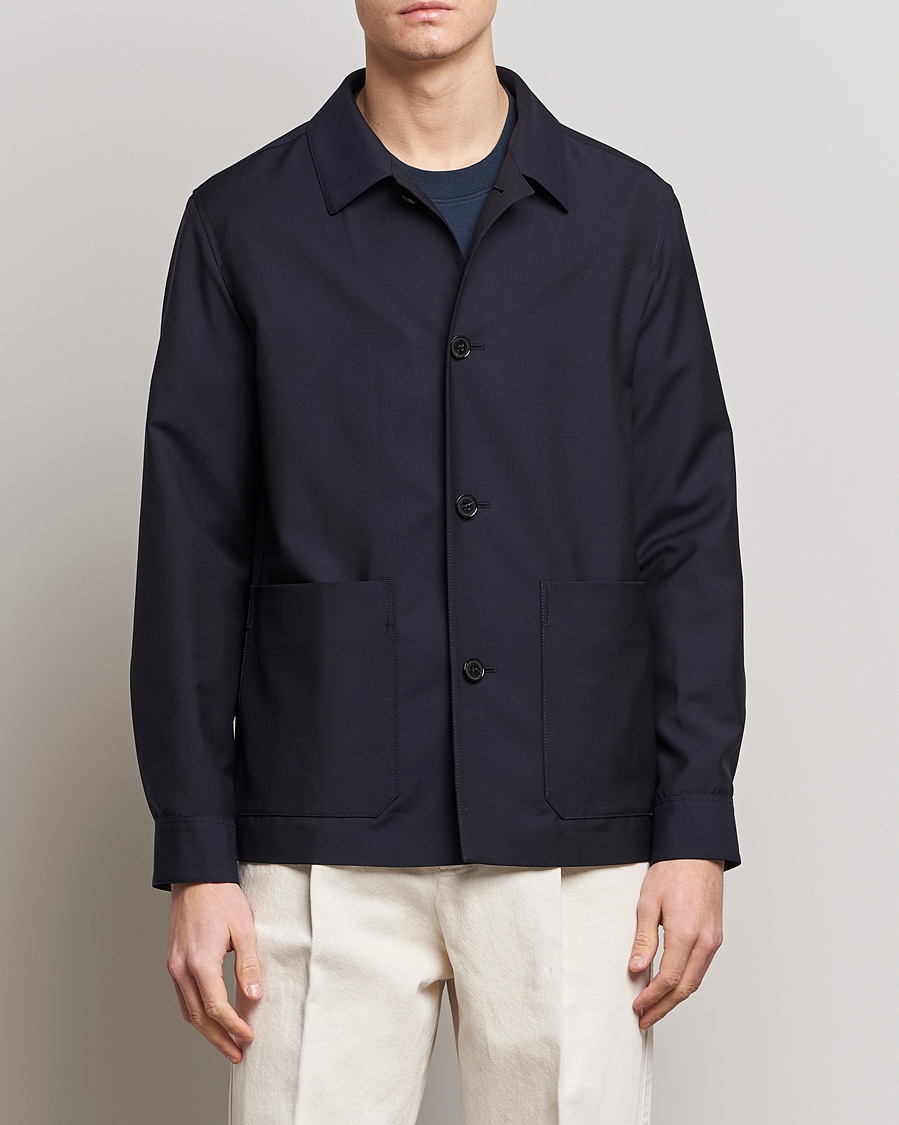 Herren | Jacken | Zegna | Wool/Mohair Chore Jacket Navy