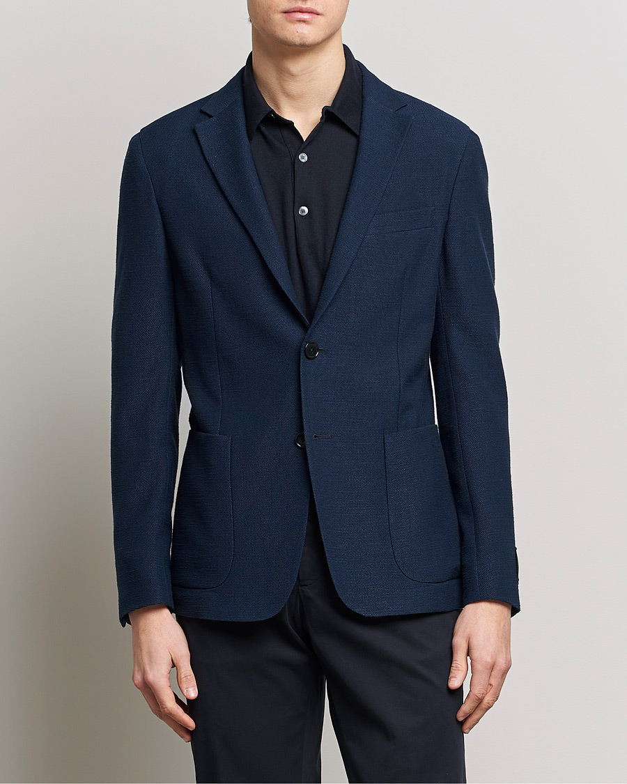 Herren | Sakkos | Zegna | Cotton/Linen Informale Blazer Navy