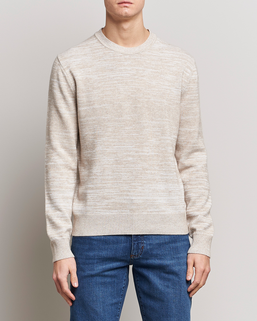 Herren | Pullover | Zegna | Oasi Cashmere/Cotton Melange Sweater Beige