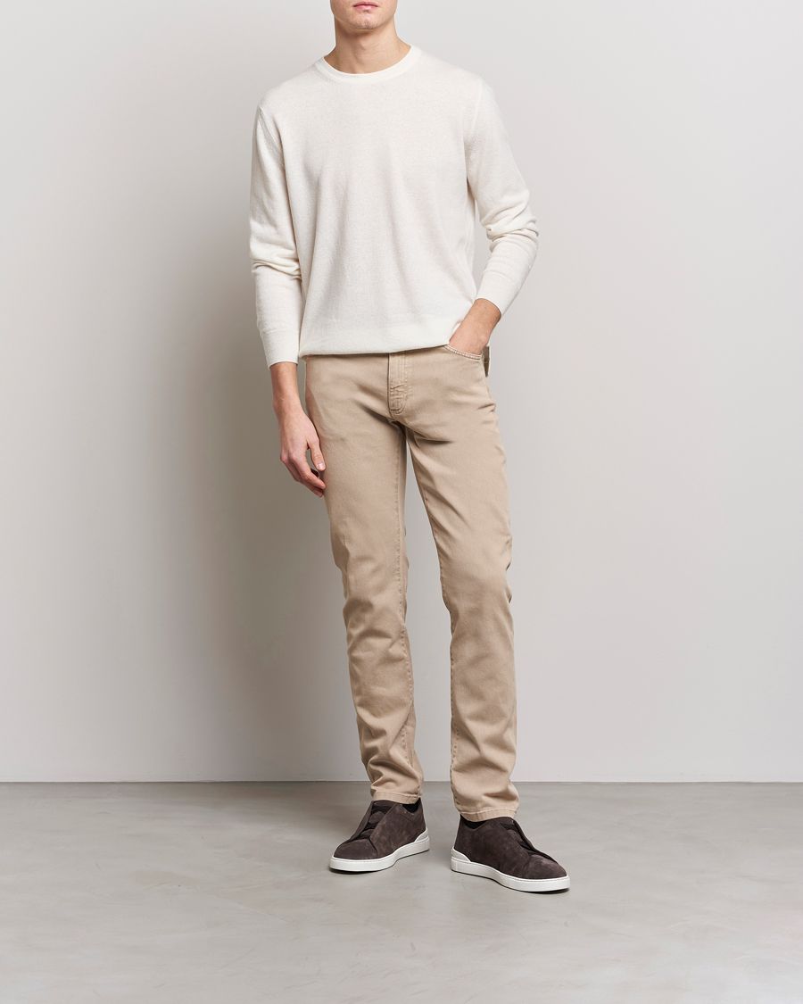 Herren | Hosen | Zegna | Slim Fit Dyed 5-Pocket Pants Brown