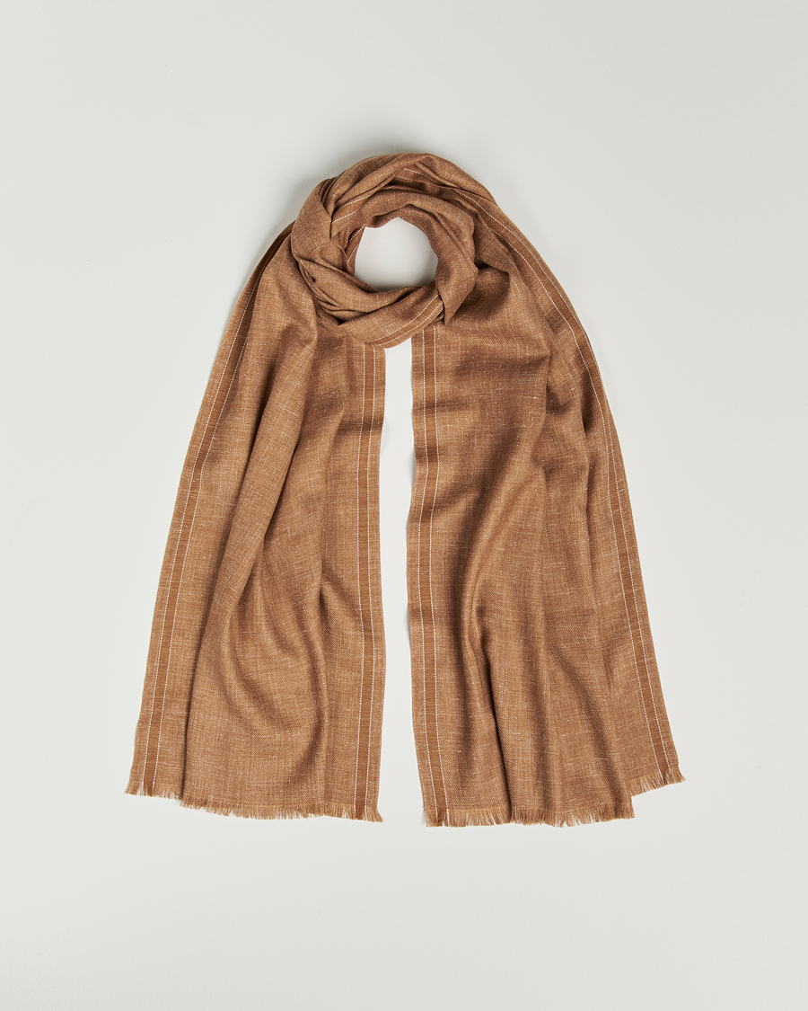 Herren | Zegna Oasi Cashmere/Linen Scarf Beige | Zegna | Oasi Cashmere/Linen Scarf Beige
