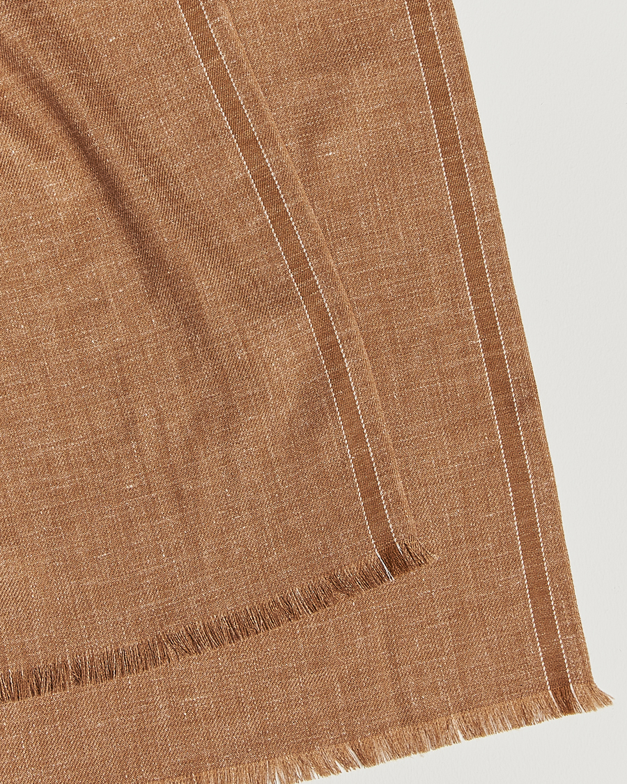 Herren | Zegna Oasi Cashmere/Linen Scarf Beige | Zegna | Oasi Cashmere/Linen Scarf Beige