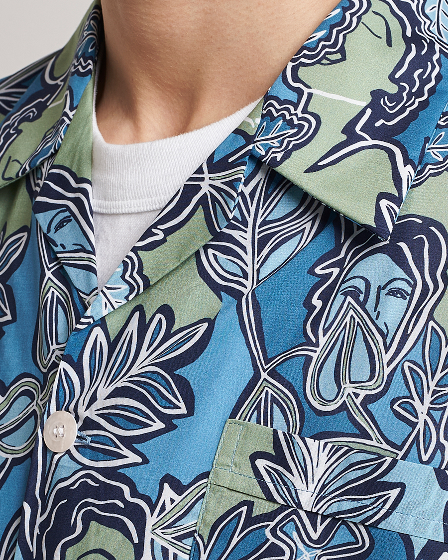 Herren | Schlafanzüge & Bademäntel | Derek Rose | Shortie Printed Cotton Pyjama Set Multi