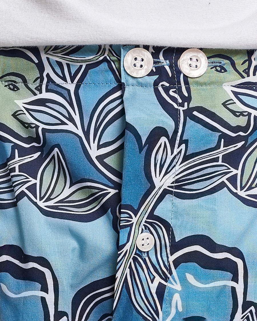 Herren | Schlafanzüge & Bademäntel | Derek Rose | Shortie Printed Cotton Pyjama Set Multi