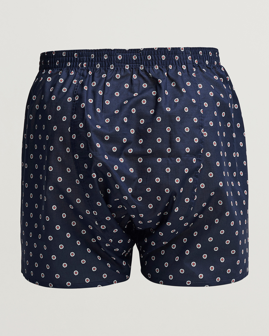 Herren | Unterwäsche | Derek Rose | Classic Fit Woven Cotton Boxer Shorts Navy