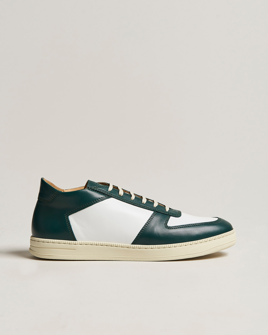 Herren | C.QP Cingo Leather Sneaker White/Bottle Green | CQP | C.QP Cingo Leather Sneaker White/Bottle Green