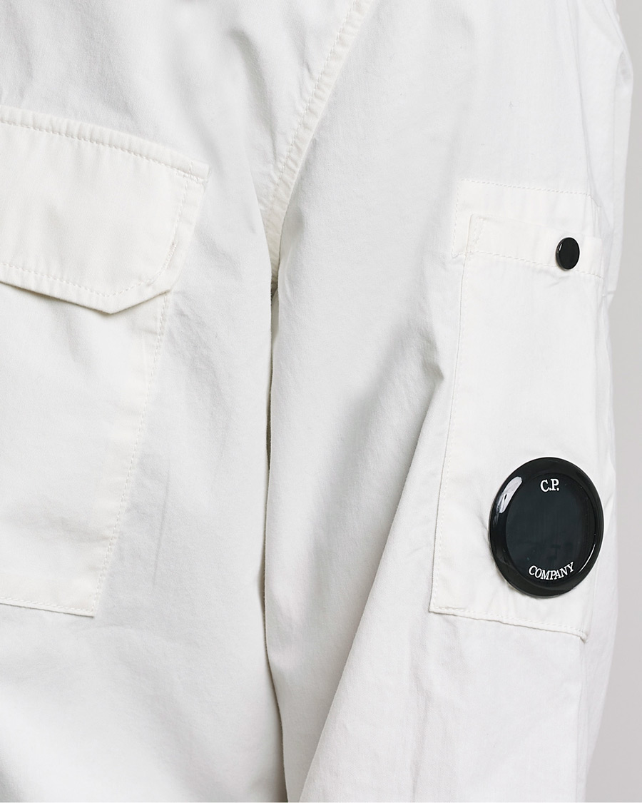 Herren | Hemden | C.P. Company | Garment Dyed Gabardine Shirt Jacket White