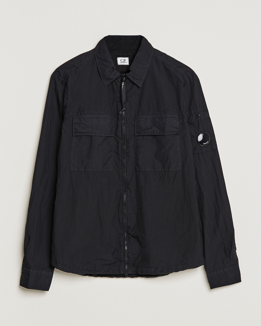Herren | Hemden | C.P. Company | Taylon L Nylon Zip Shirt Jacket Black