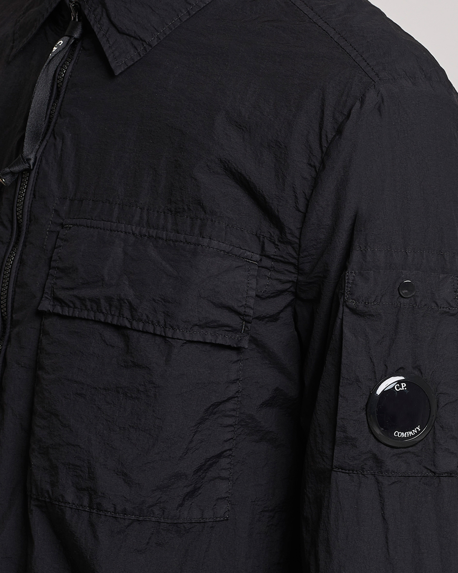 Herren | Hemden | C.P. Company | Taylon L Nylon Zip Shirt Jacket Black