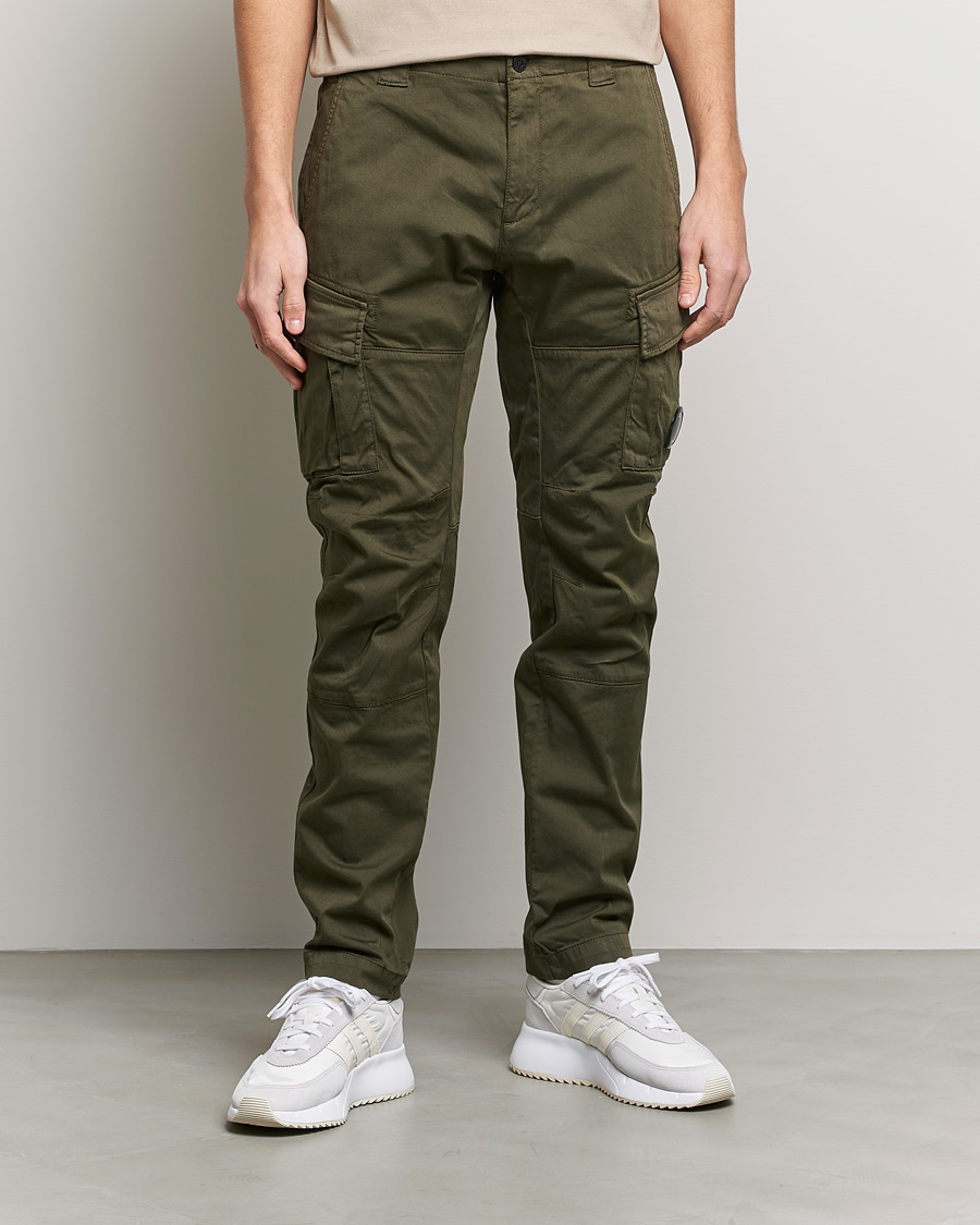 Herren | Hosen | C.P. Company | Satin Stretch Cargo Pants Olive