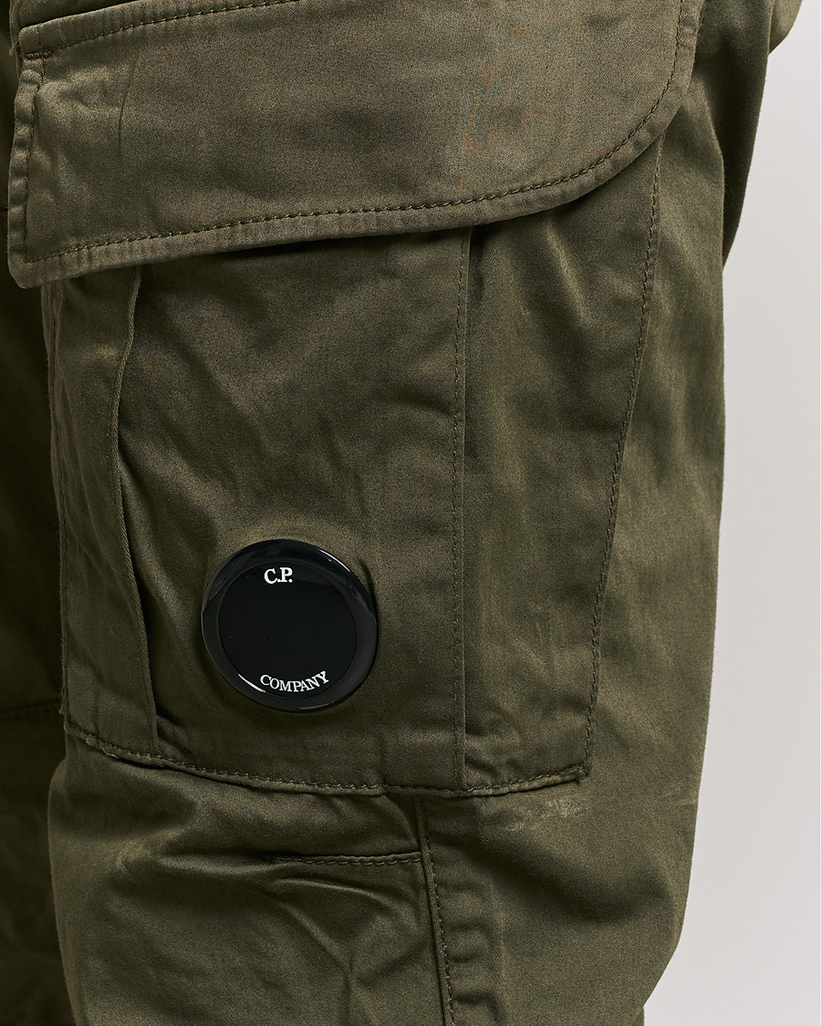 Herren | Hosen | C.P. Company | Satin Stretch Cargo Pants Olive