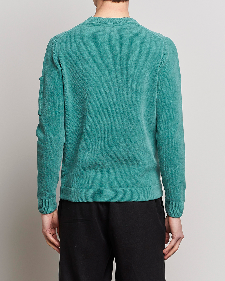 Herren | Pullover | C.P. Company | Cotton Chenille Crew Neck Ocean Green