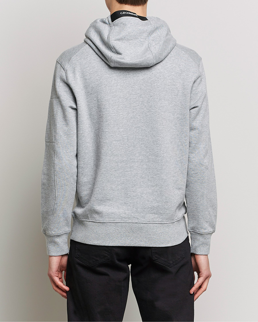 Herren | Pullover | C.P. Company | Diagonal Raised Fleece Hooded Lens Sweatshirt Grey