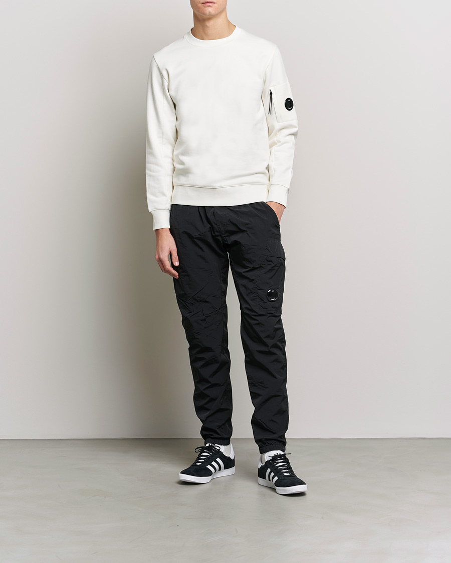 Herren | Pullover | C.P. Company | Diagonal Raised Fleece Lens Sweatshirt White