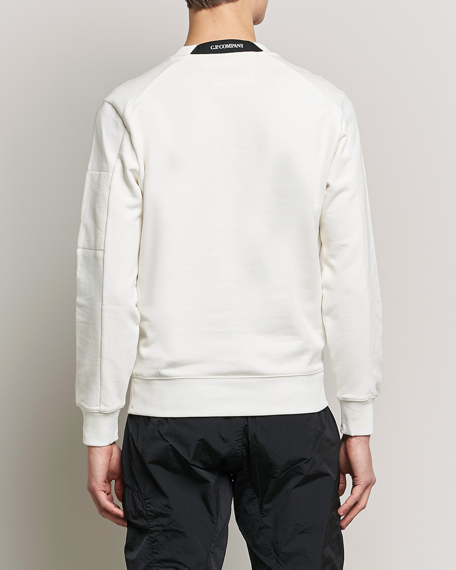 Herren | Pullover | C.P. Company | Diagonal Raised Fleece Lens Sweatshirt White
