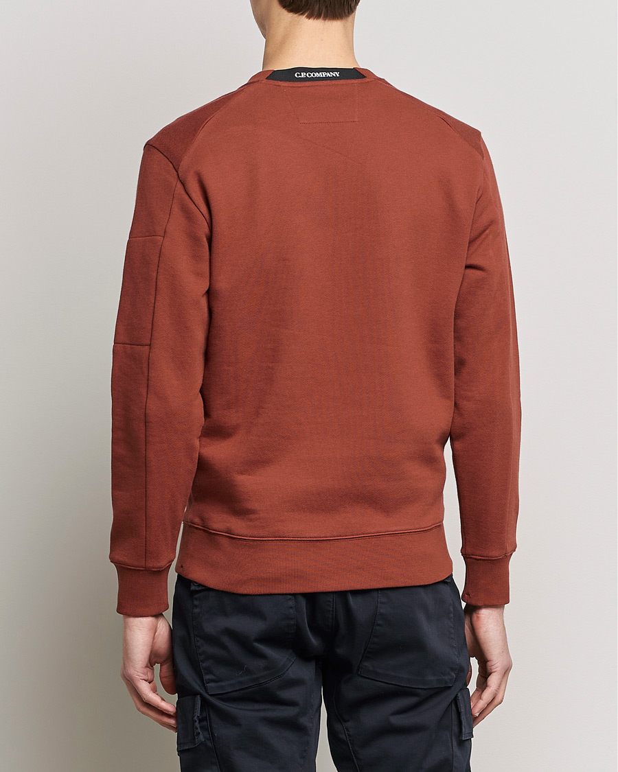 Herren | Pullover | C.P. Company | Diagonal Raised Fleece Lens Sweatshirt Rust