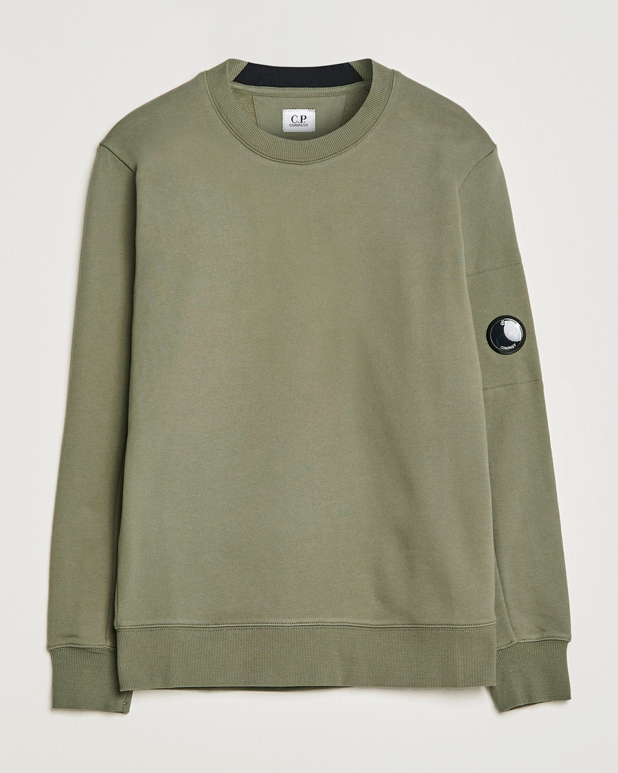 Herren | Pullover | C.P. Company | Diagonal Raised Fleece Lens Sweatshirt Olive