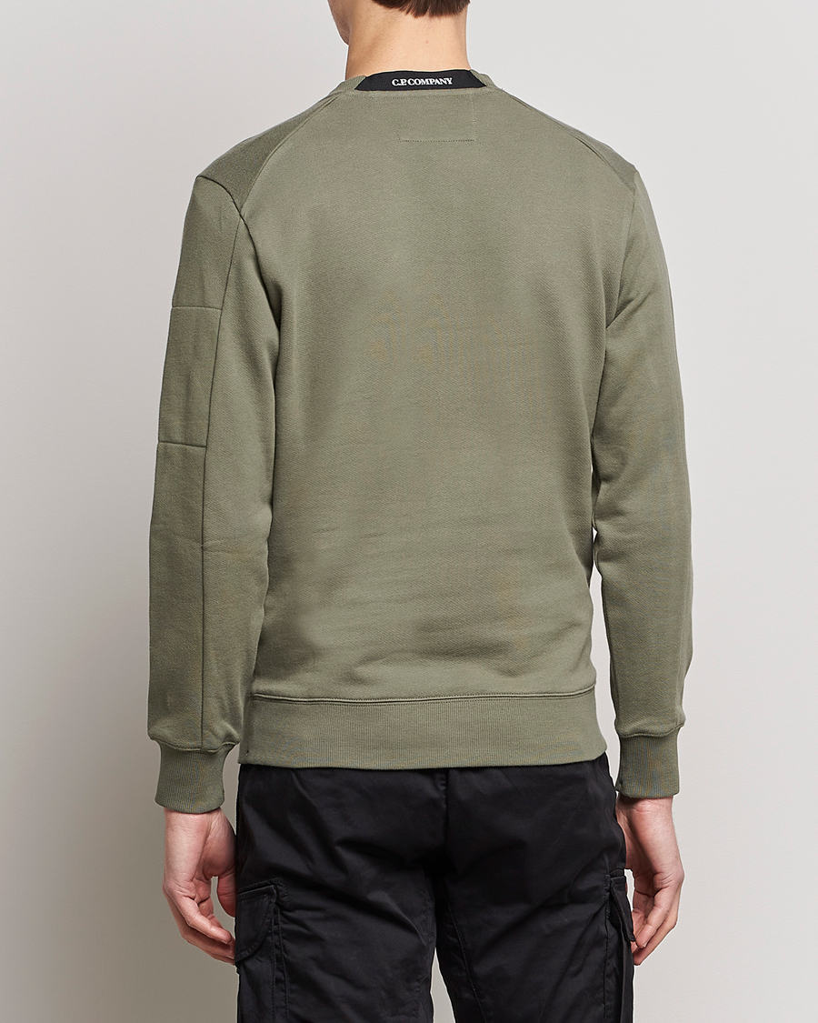 Herren | Pullover | C.P. Company | Diagonal Raised Fleece Lens Sweatshirt Olive