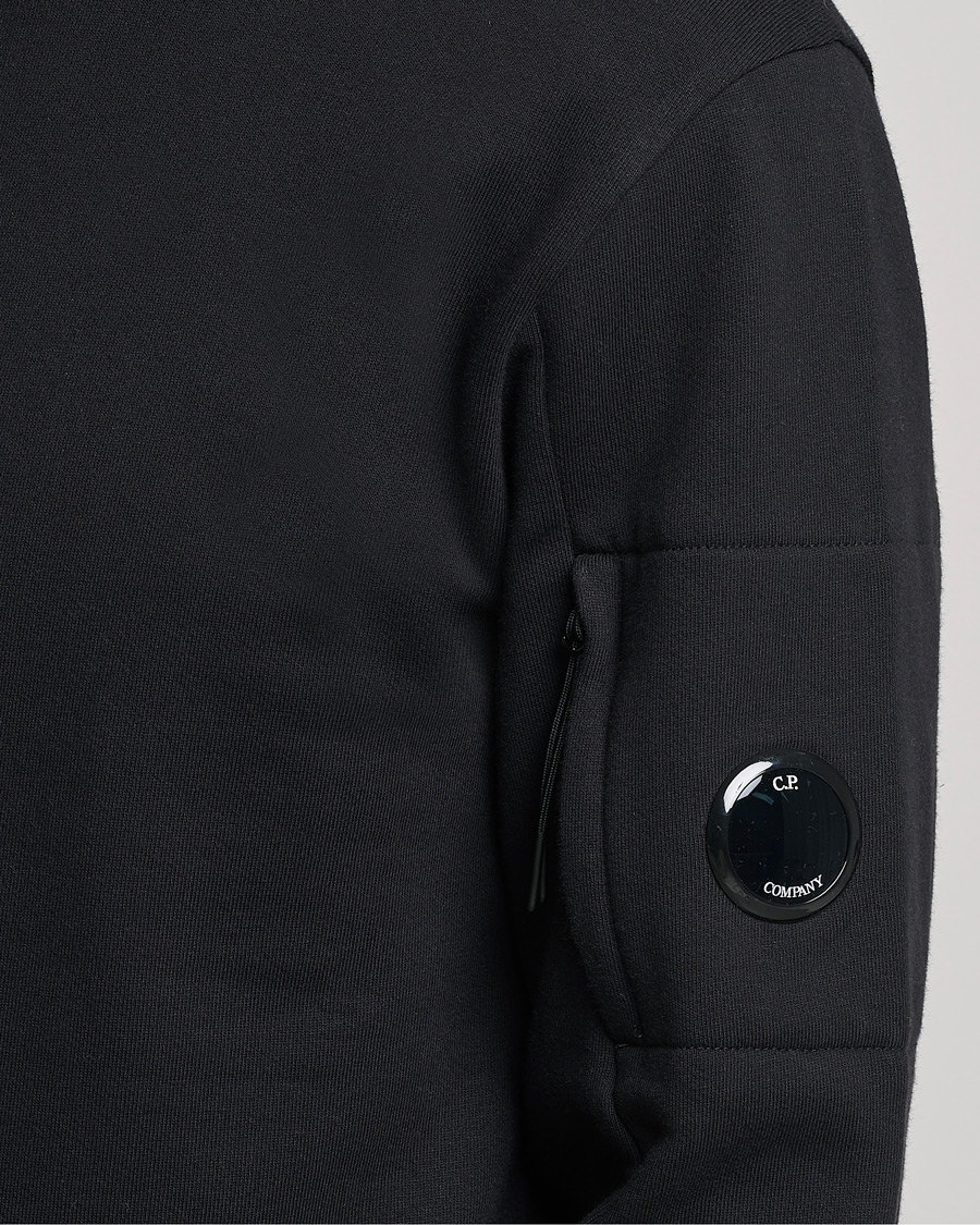 Herren | Pullover | C.P. Company | Diagonal Raised Fleece Lens Sweatshirt Black