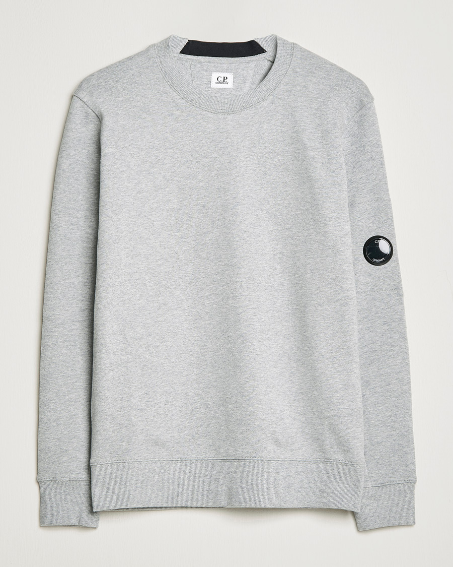 Herren | Pullover | C.P. Company | Diagonal Raised Fleece Lens Sweatshirt Grey