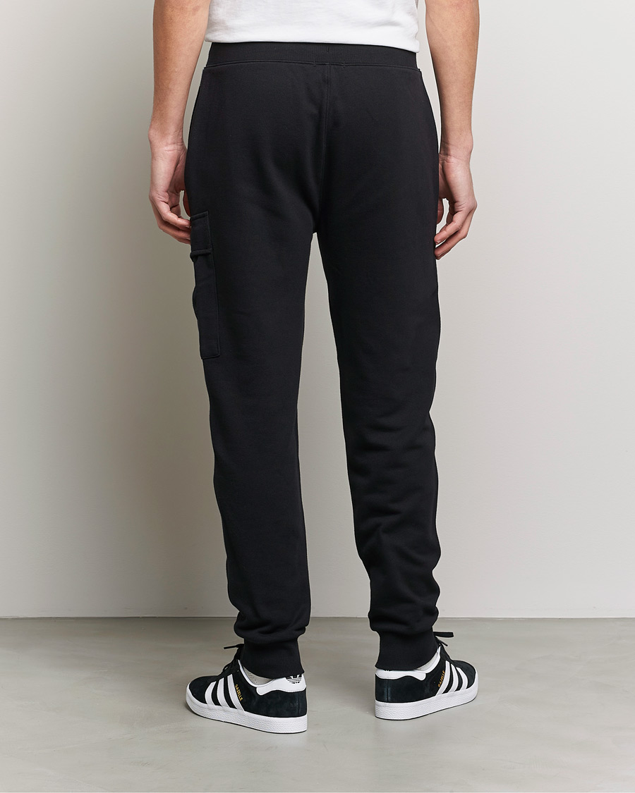 Herren | Hosen | C.P. Company | Diagonal Raised Fleece Lens Sweatpants Black