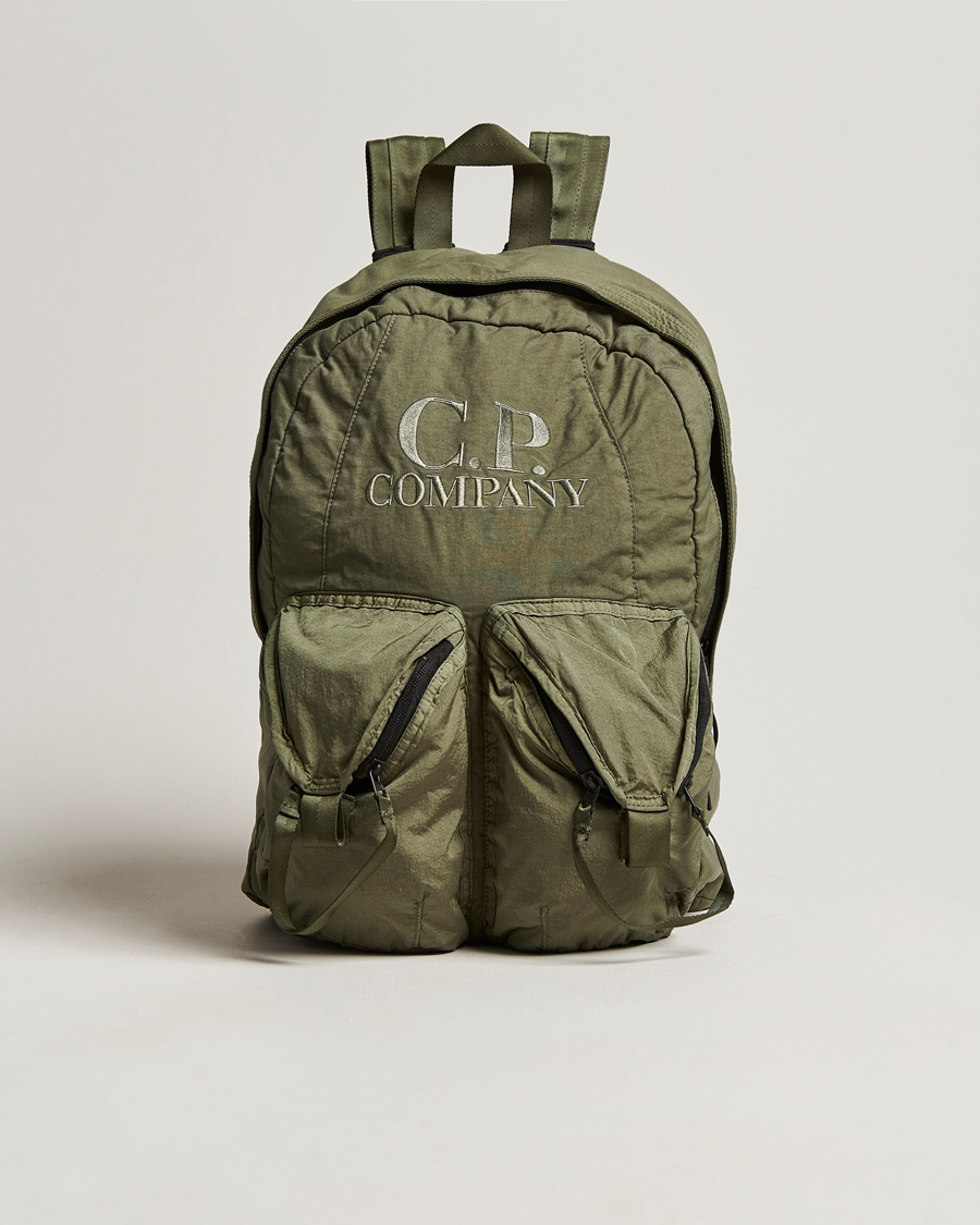 Herren | C.P. Company Taylon P Nylon Backpack Olive | C.P. Company | Taylon P Nylon Backpack Olive