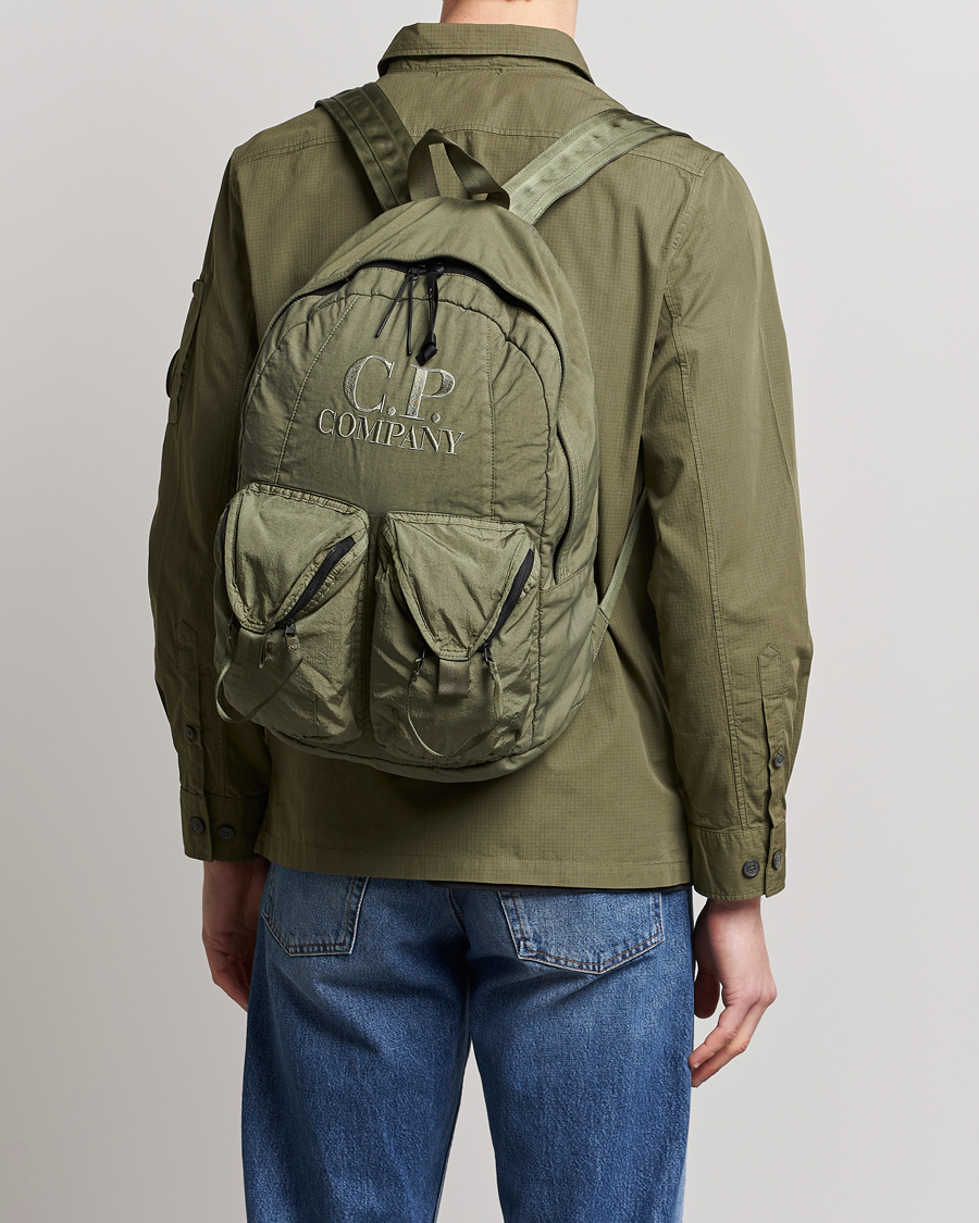Herren | C.P. Company Taylon P Nylon Backpack Olive | C.P. Company | Taylon P Nylon Backpack Olive
