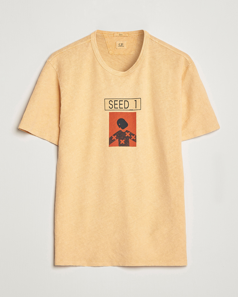 Herren | T-Shirts | C.P. Company | Seed Recycled Hemp T-Shirt Orange