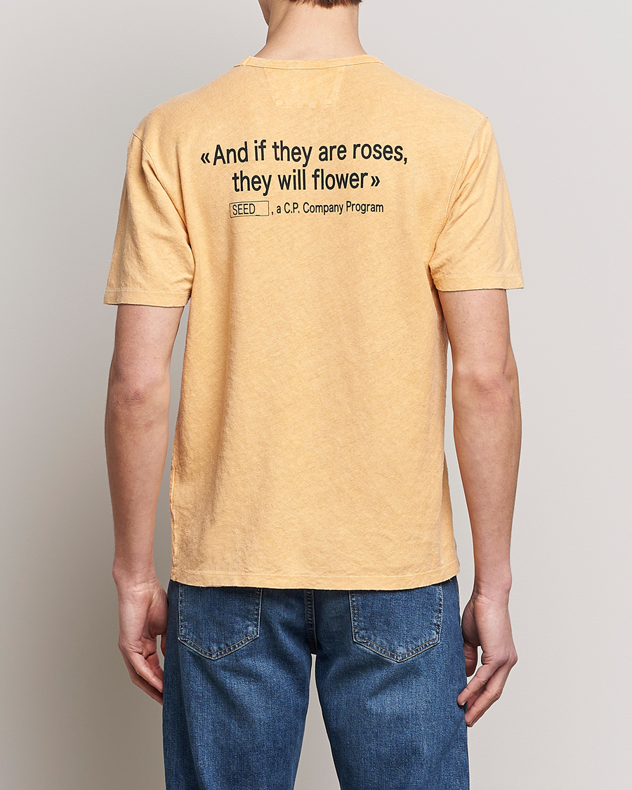Herren | T-Shirts | C.P. Company | Seed Recycled Hemp T-Shirt Orange