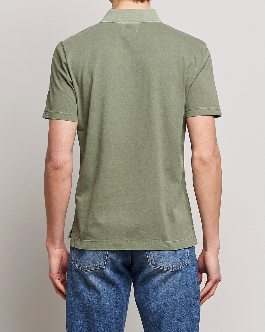 Herren | Poloshirts | C.P. Company | Old Dyed Cotton Jersey Polo Olive