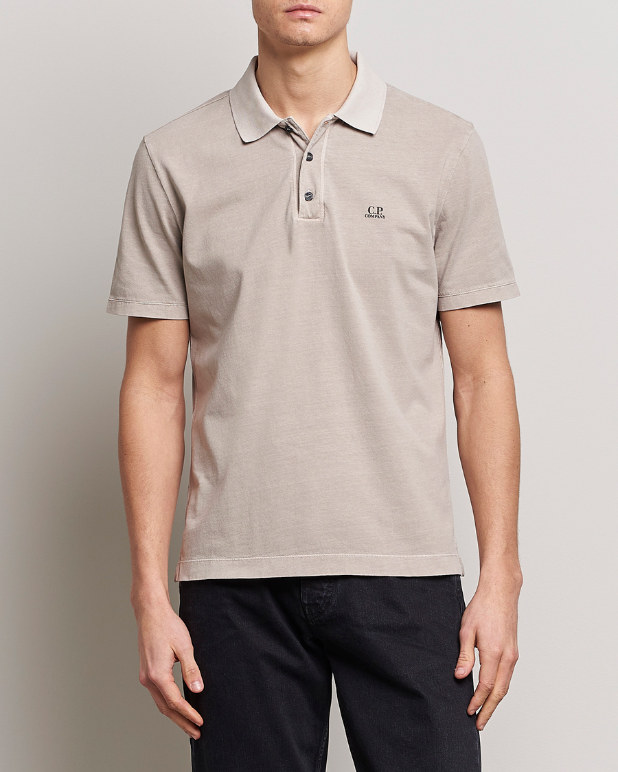 Herren | Poloshirts | C.P. Company | Old Dyed Cotton Jersey Polo Grey
