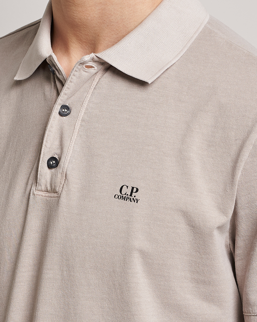Herren | Poloshirts | C.P. Company | Old Dyed Cotton Jersey Polo Grey