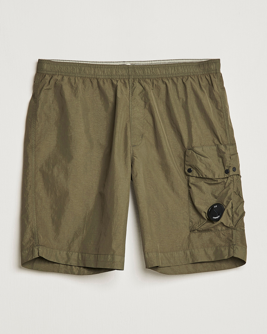 Herren | Shorts | C.P. Company | Flatt Nylon Garment Dyed Shorts Olive