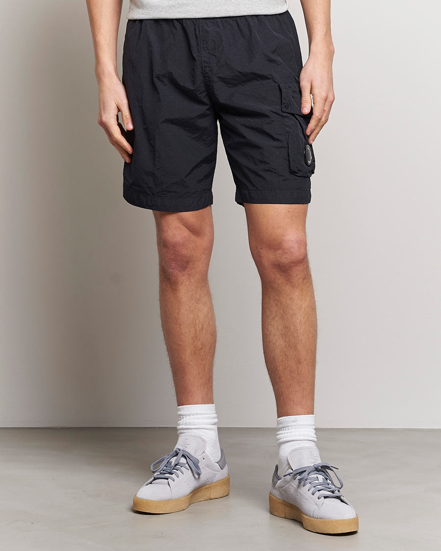 Herren | Shorts | C.P. Company | Flatt Nylon Garment Dyed Shorts Black