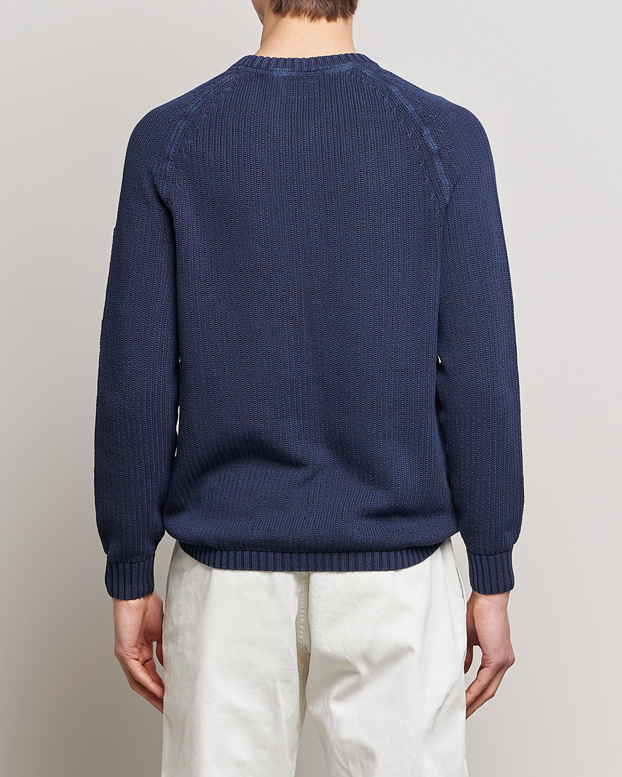 Herren | Pullover | C.P. Company | Cotton Crepe Special Dyed Knitted Crewneck Navy