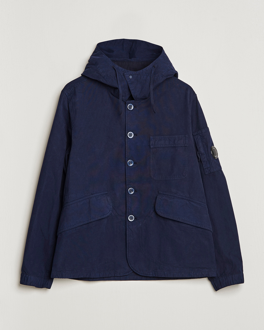 Herren | Jacken | C.P. Company | MAIS-B Canvas Weave Garment Dyed Jacket Navy