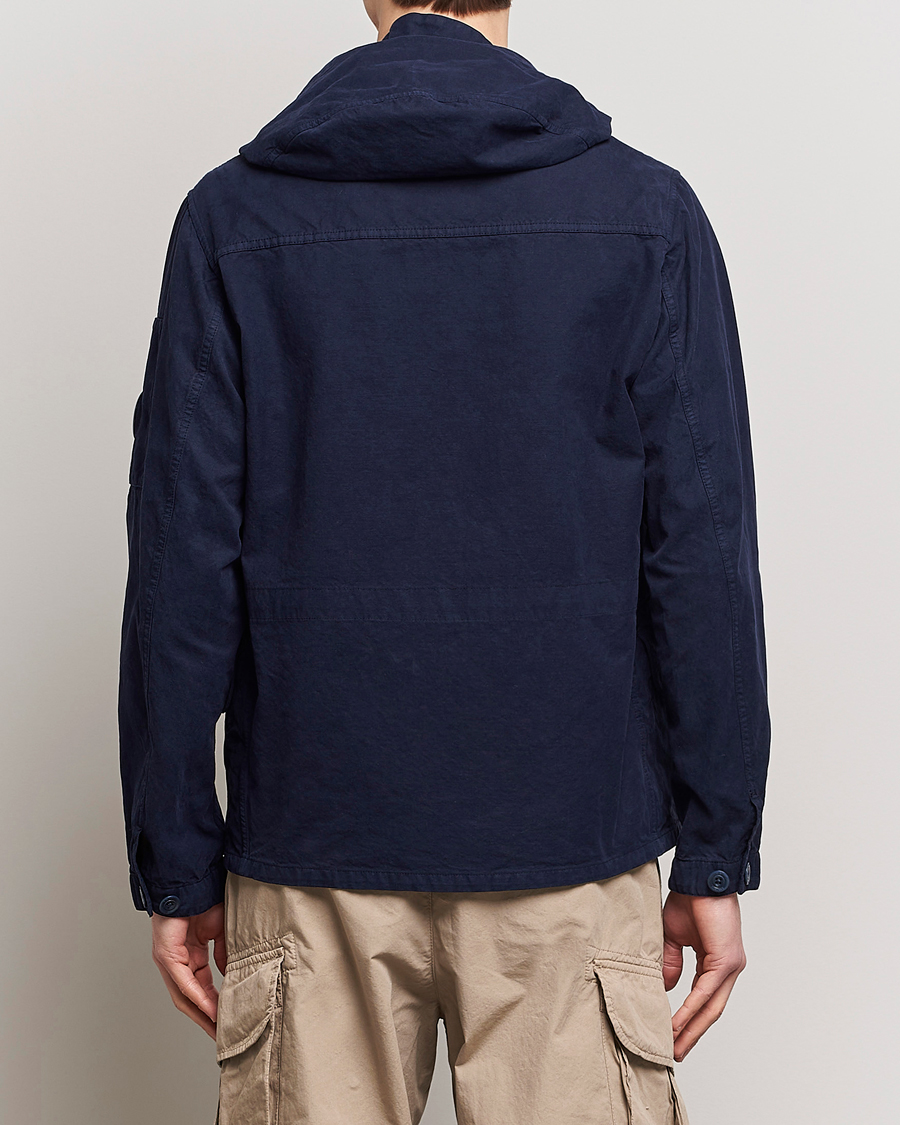 Herren | Jacken | C.P. Company | MAIS-B Canvas Weave Garment Dyed Jacket Navy