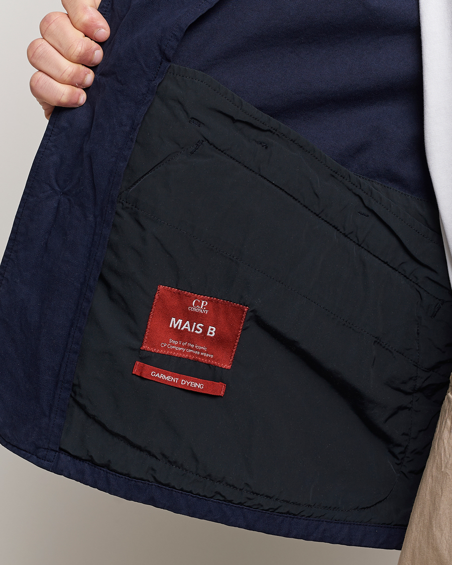 Herren | Jacken | C.P. Company | MAIS-B Canvas Weave Garment Dyed Jacket Navy