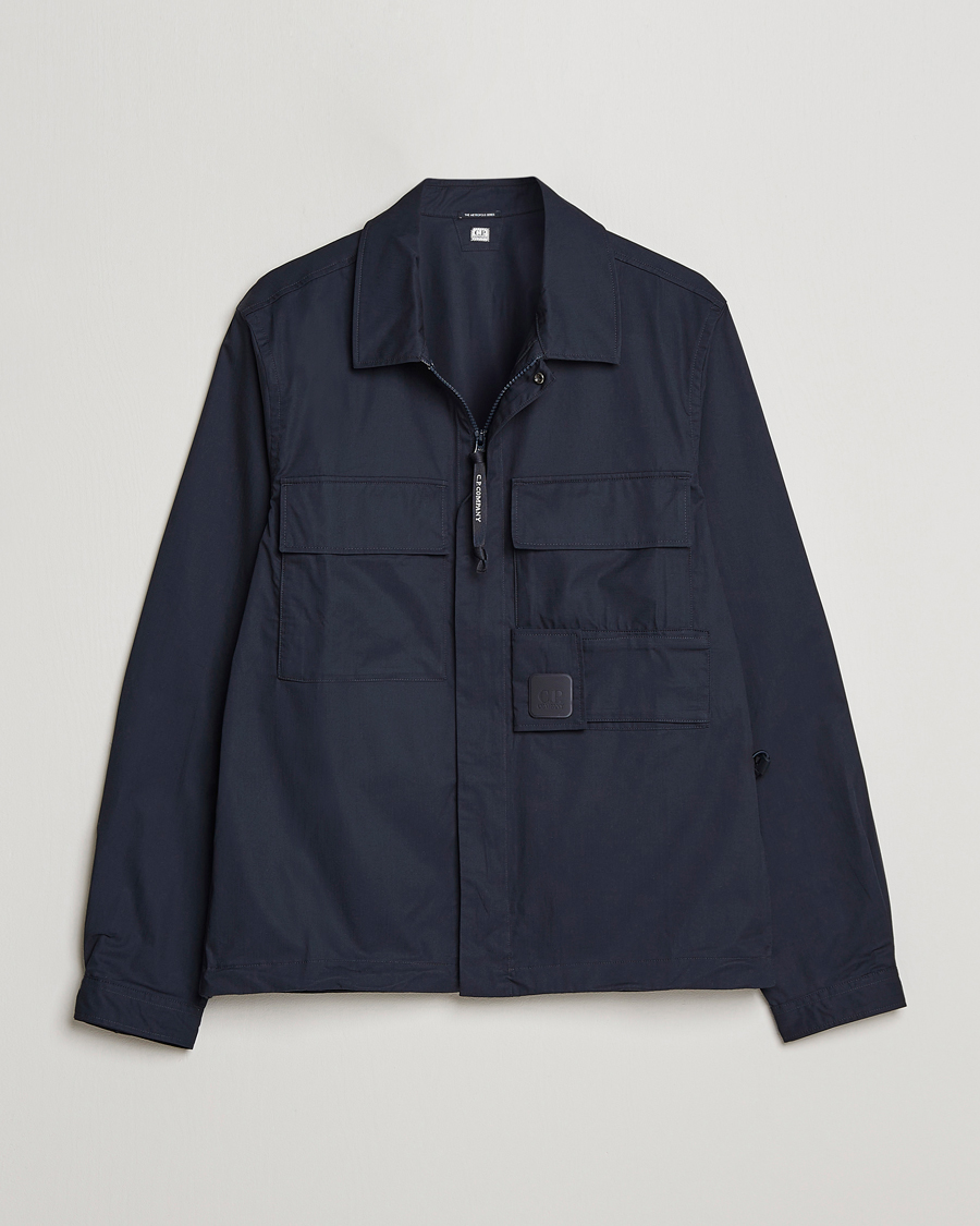 Herren | Hemden | C.P. Company | Metropolis Cotton Gabardine Overshirt Navy