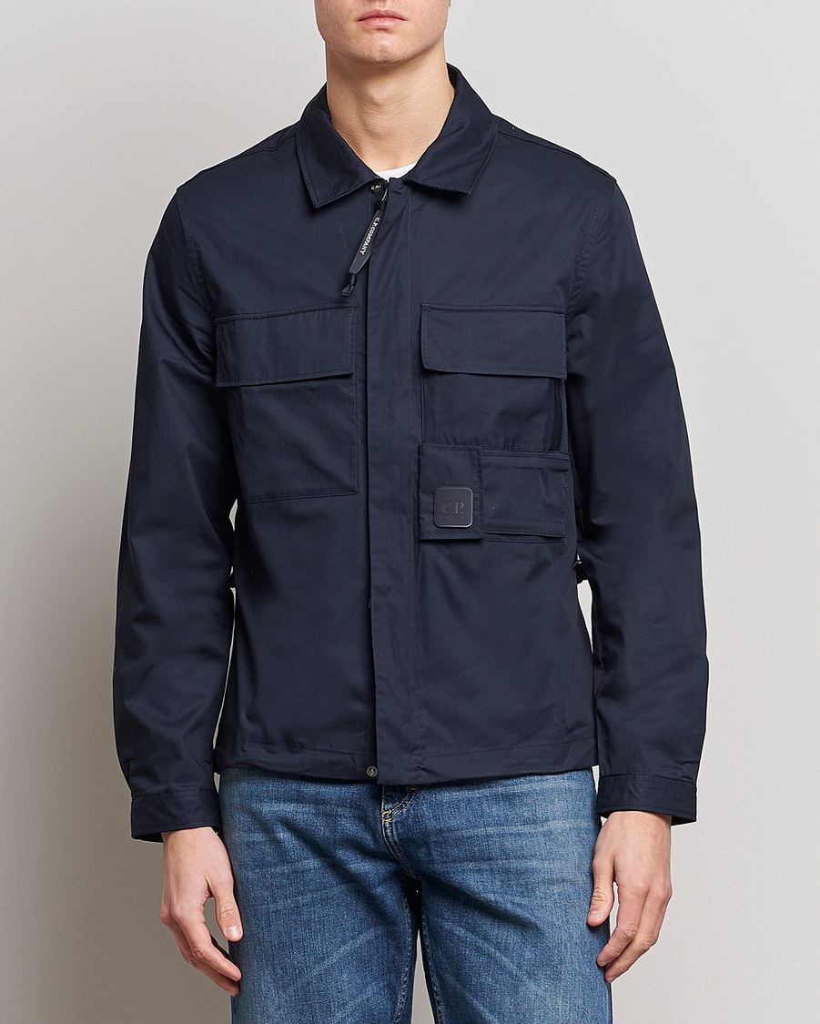 Herren | Hemden | C.P. Company | Metropolis Cotton Gabardine Overshirt Navy
