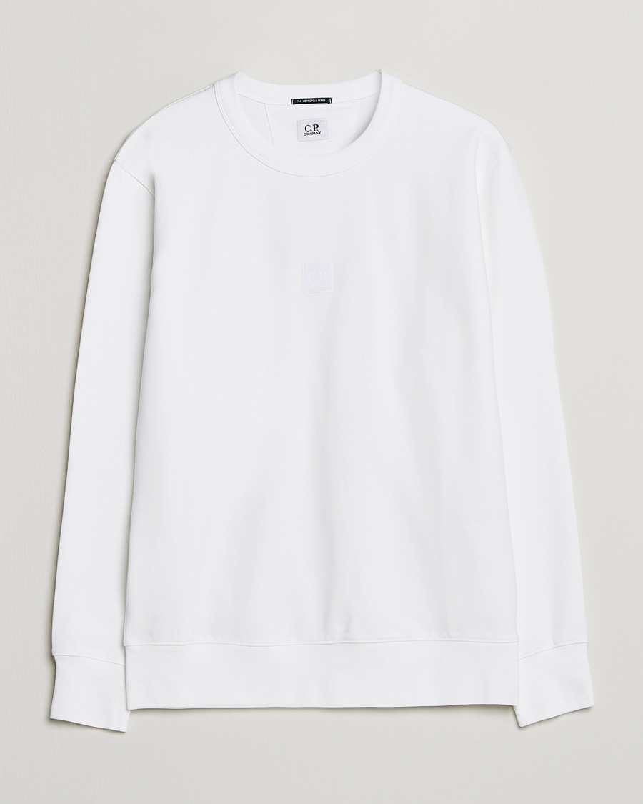Herren | Pullover | C.P. Company | Metropolis Stretch Fleece Sweatshirt White