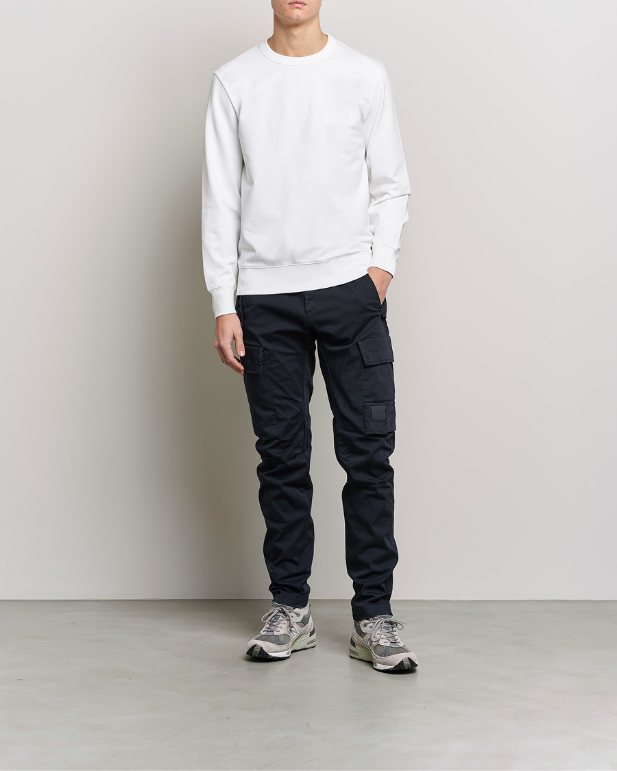 Herren | Pullover | C.P. Company | Metropolis Stretch Fleece Sweatshirt White